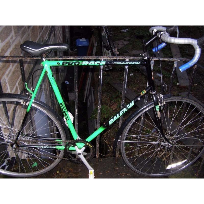 Raleigh Pro Race retro racer - large 25 inch frame - single speed