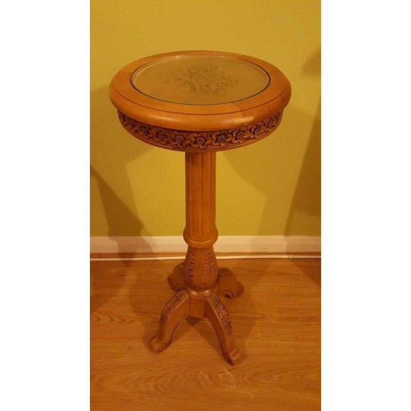 Ornate Carved Pot Stand/ Table