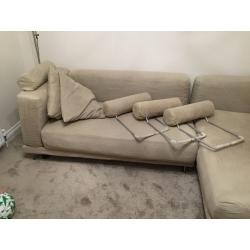 IKEA Tylosand L Shaped Sofa / Chaise Lounge ++++ 4 Head Rests 2 Cushions L@@K