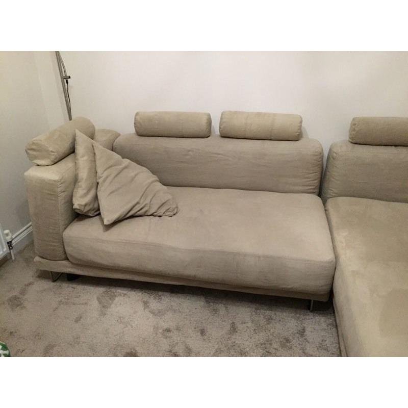 IKEA Tylosand L Shaped Sofa / Chaise Lounge ++++ 4 Head Rests 2 Cushions L@@K