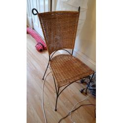 Glass top dining table with 3 matching chairs