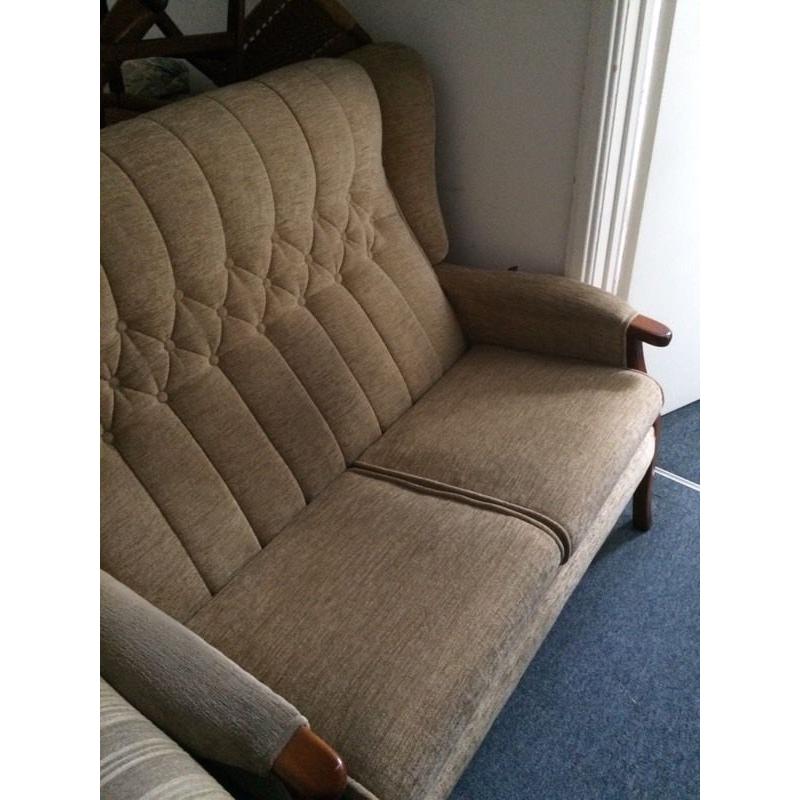 Two Seater High Back Sofa