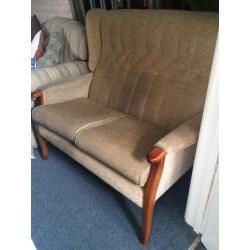 Two Seater High Back Sofa