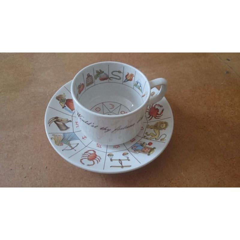 Fortune Telling Cup & Saucer complete with booklet. Price reduced!