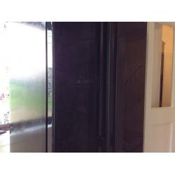 Side by side LG , black gloss, fridge freezer.