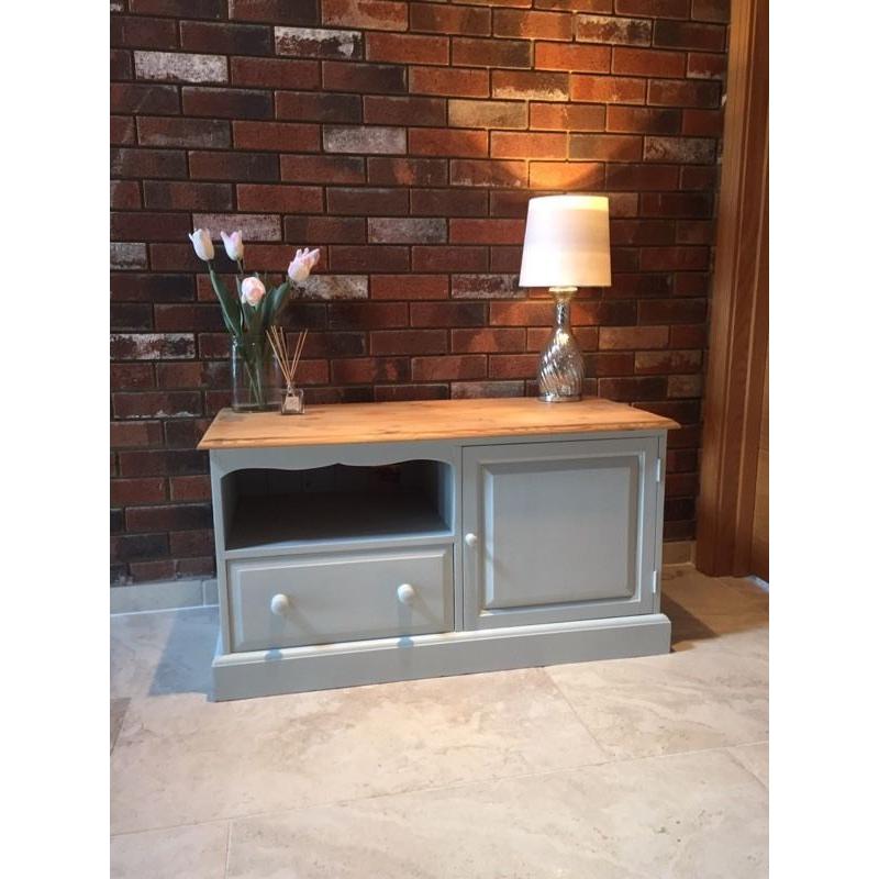 Lovely painted pine tv unit