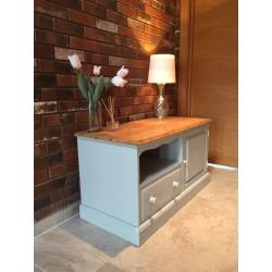 Lovely painted pine tv unit