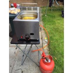 Table top portable gas fryer