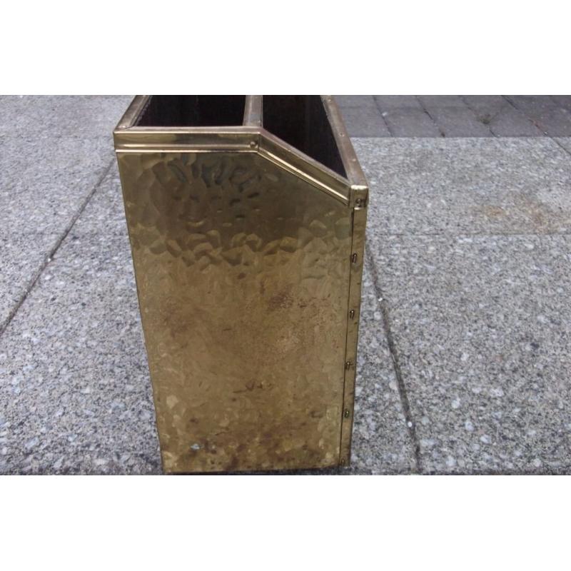 Vintage Brass Magazine newspaper rack