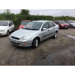 Ford Focus with a boot in vgcondition black leather 1 yrs mot alloys drives superb elec Windows etc