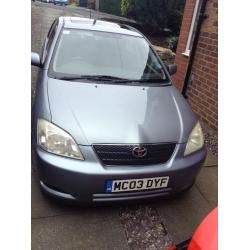 Toyota Corolla VVTI 1.4 2003 12 months mot 97k miles fantastic car good con