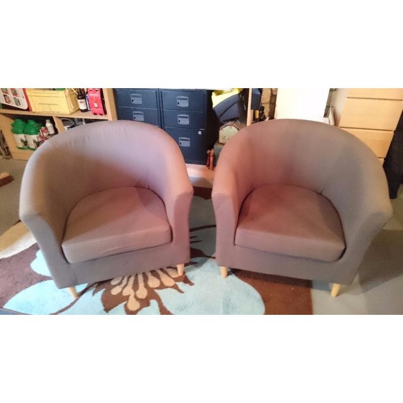 2x ikea armchairs