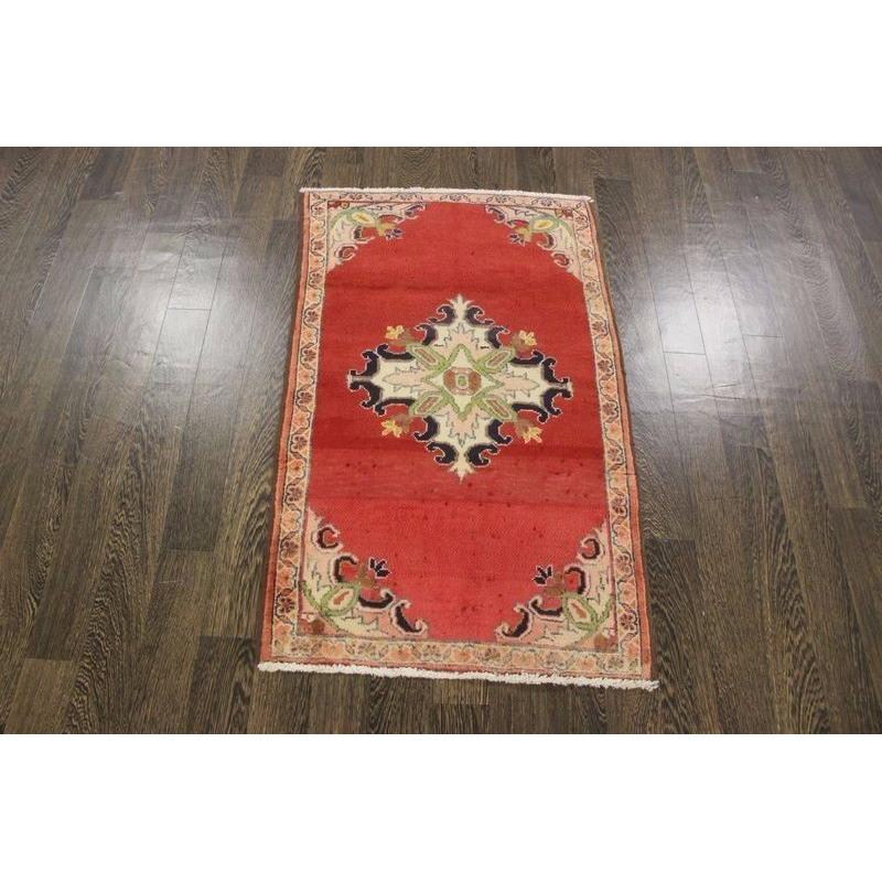 Lovely Traditional Vintage Persian Wool 2.3 X 3.8 Oriental Rug Handmade Carpet Rugs