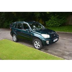 Toyota RAV 4 2.0VVTI, Met. Green, Auto, Leather, Alloy, E/Windows, Mirrors, S/Roof, CD, 2 owners