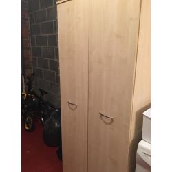 3 piece bedroom set - wardrobe, chest of drawers and side drawers