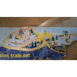 Wooden train set