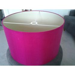 large pink light shade