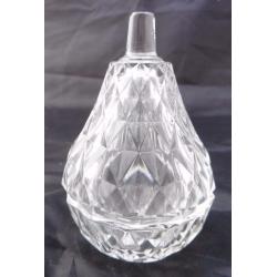 Pear shapped Glass lidded trinket dish