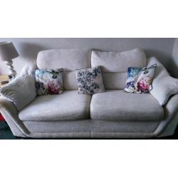 Three seater sofa and chairs