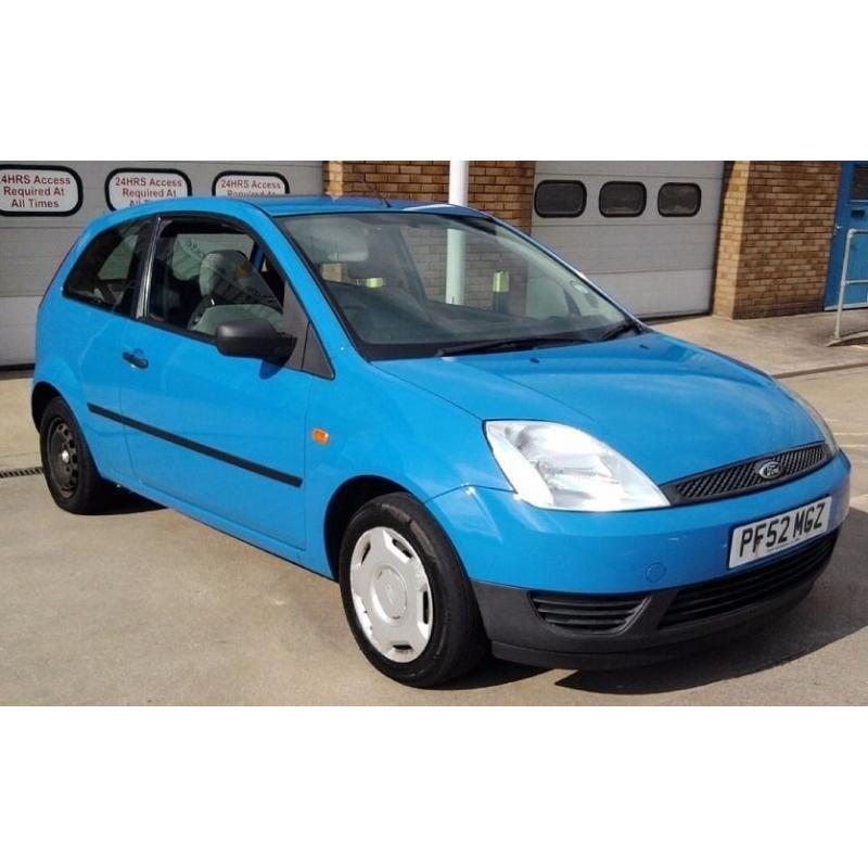 03 FORD FIESTA 1.3 SERVICE HISTORY 3 DOOR 2 OWNERS CHEAP px VAN Punto yaris focus corsa Ibiza