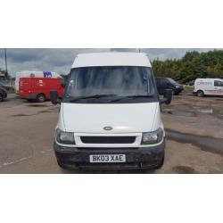 FORD TRANSIT 350 TDI. 90 LWB 2.4 M/R SEMI HIGH ROOF. 130.000 MILES. 12 MONTHS MOT, NO ADVISORIES.