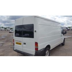 FORD TRANSIT 350 TDI. 90 LWB 2.4 M/R SEMI HIGH ROOF. 130.000 MILES. 12 MONTHS MOT, NO ADVISORIES.