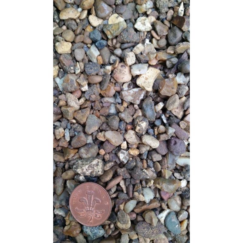 Bags of pea shingle (small stones) for sale