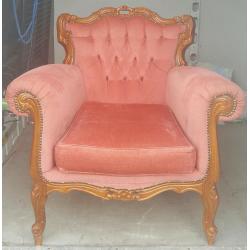 French Louis style arm chair in vgc and very comfortable can deliver