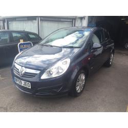 Vauxhall Corsa 1.4 Petrol 3 Door Hatchback Manual Blue Full MOT Stunning Car