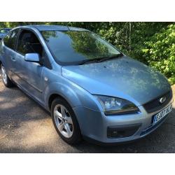 Ford Focus Zetec Climate 1596cc Petrol 5 speed manual 3 door hatchback 57 Plate 16/05/2007 Blue