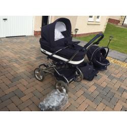 Bebecar stylo 3 in 1 travel system blue