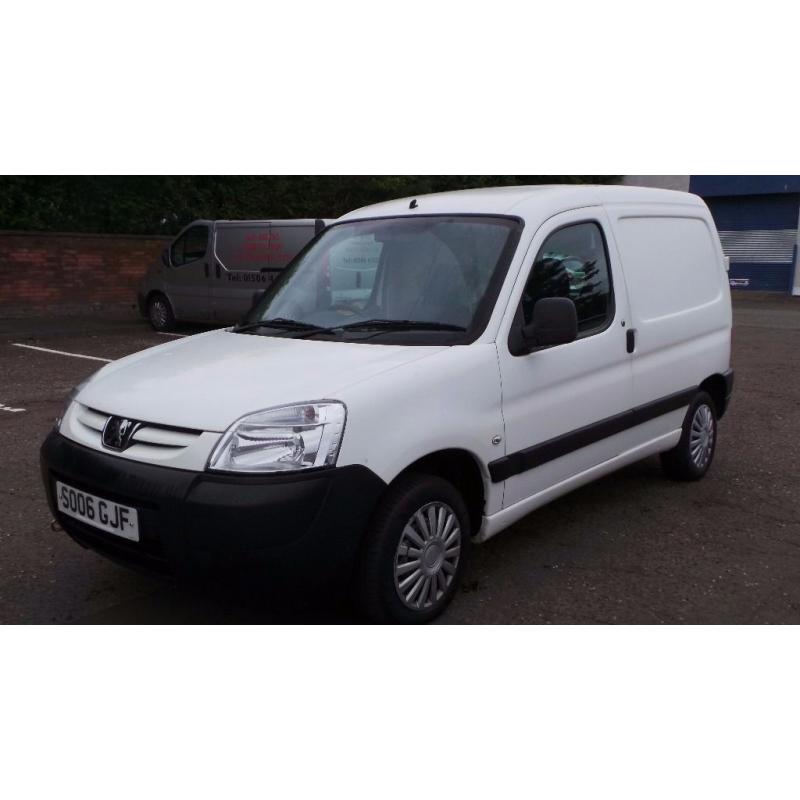 2006 06 PEUGEOT PARTNER L 600 D WHITE***3 SEATER***(CHEAPER PART EX WELCOME)