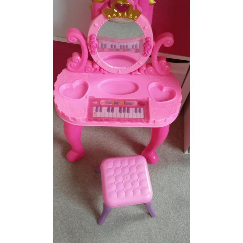 Girls dressing table with built in piano and stool