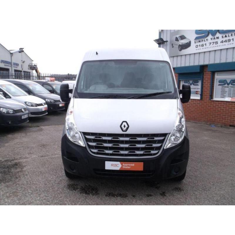 13REG RENAULT MASTER MM35 DCI 125BHP MWB MED ROOF IN SILVER WITH AIR CON @ SVS