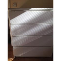 White Malm Chest of drawers