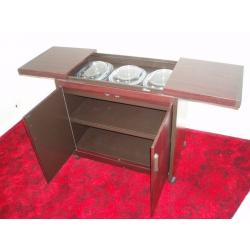 Mahogany Effect Hostess Trolley