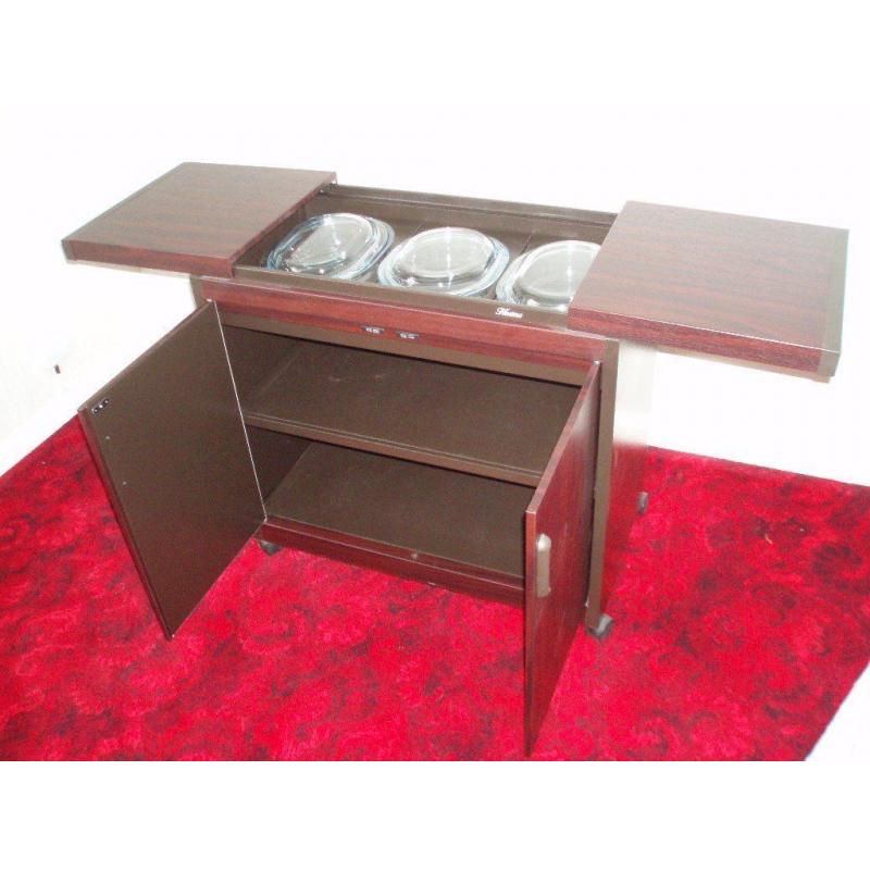 Mahogany Effect Hostess Trolley