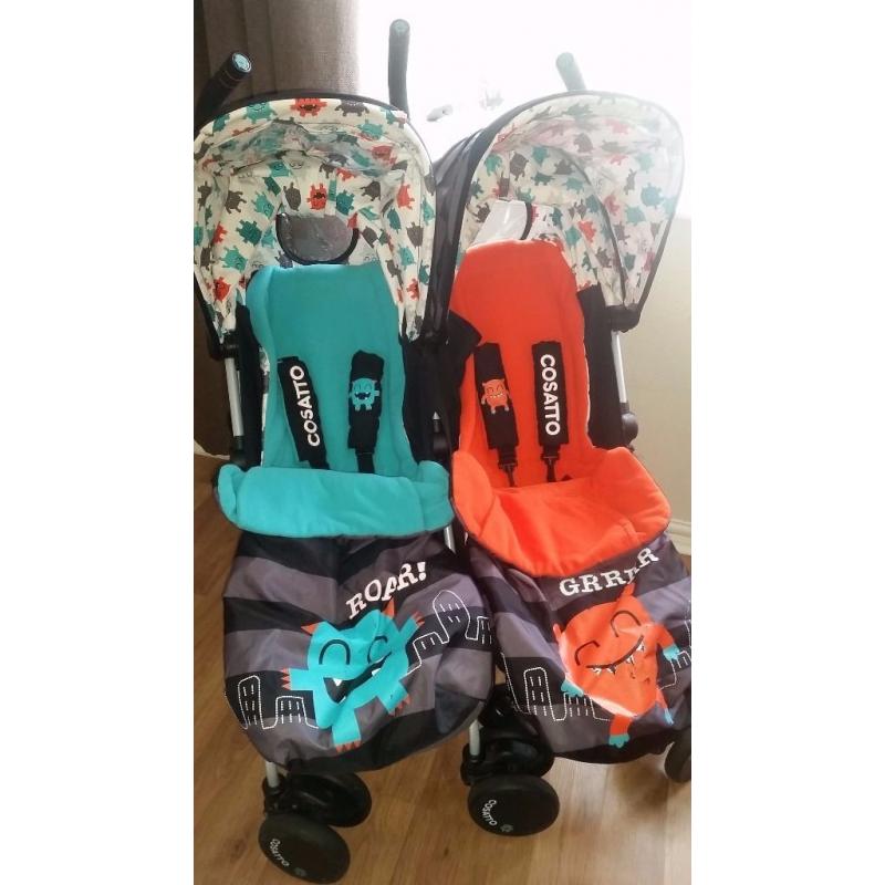 Cossatto Double Pram