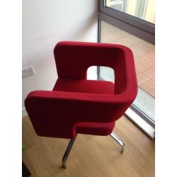 Red Artistic Armchairs / Chairs in Great Condition