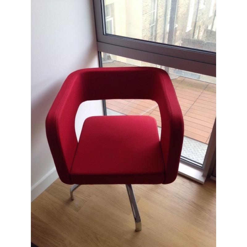 Red Artistic Armchairs / Chairs in Great Condition