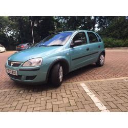 53 PLATE VAUXHALL CORSA 1.0 PETROL 5 DOORS-- ONLY DONE 32K-- MOT TILL JAN. 2017-- ONE OWNER FROM NEW