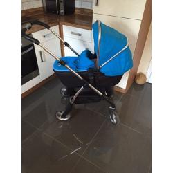 Silver cross wayferer in blue or red with cot and toddler seat