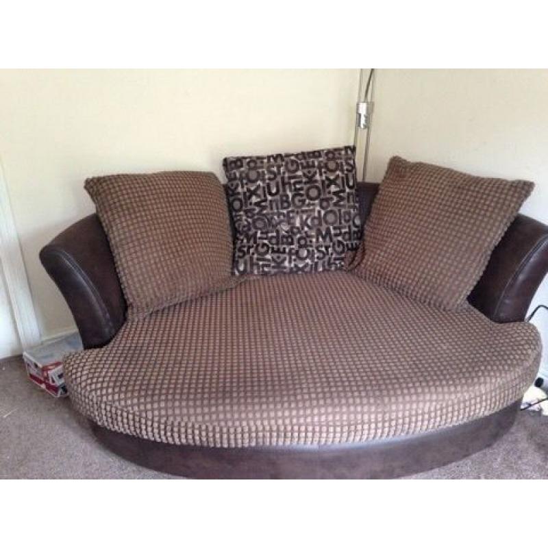 Cuddle Sofa and Foot Stool (Open to offers. )