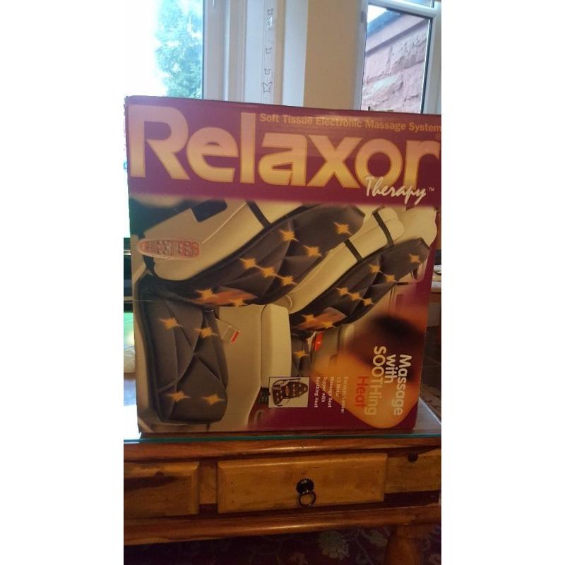 Pack Pain Massage Relaxor Heat Chair Cover Brand New Fully Boxed