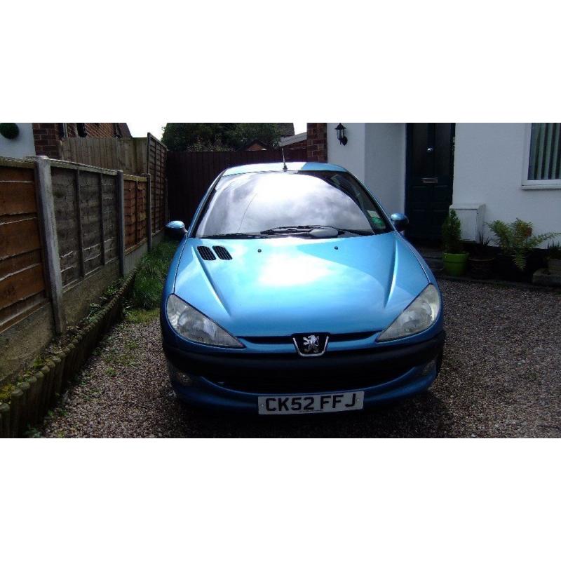 Peugeot 206 LX Automatic – really rare car - Blue - Low Mileage 52,380