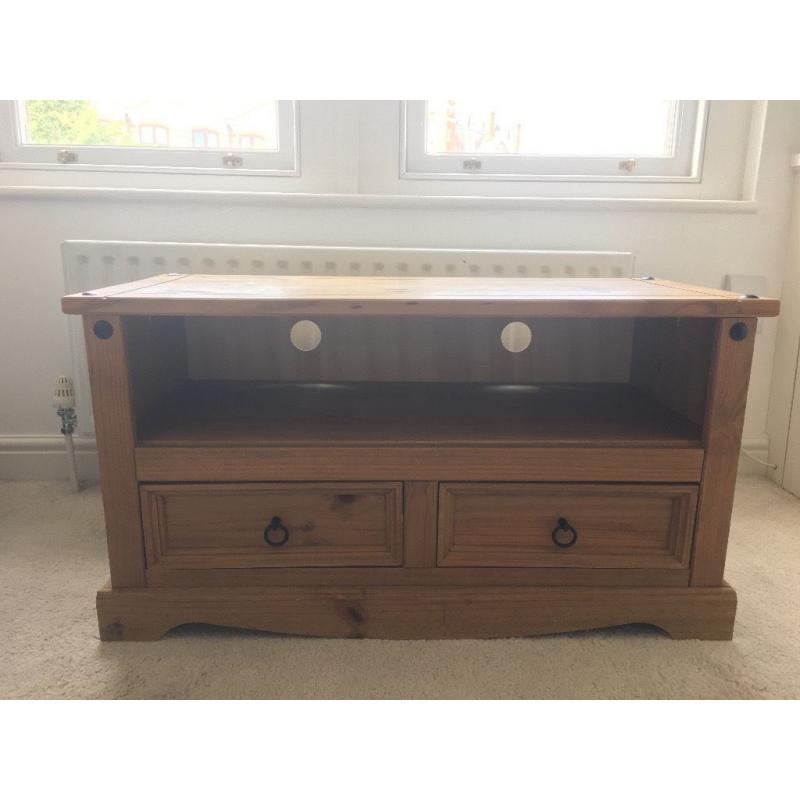 Corona Solid Pine Flatscreen TV Unit