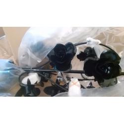 Brand New,still boxed, Black Rose Chandelier