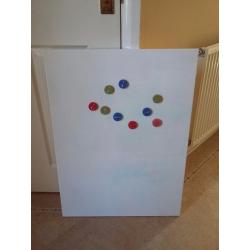 IKEA white magnetic whiteboard