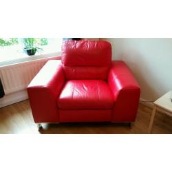 DFS red leather suite