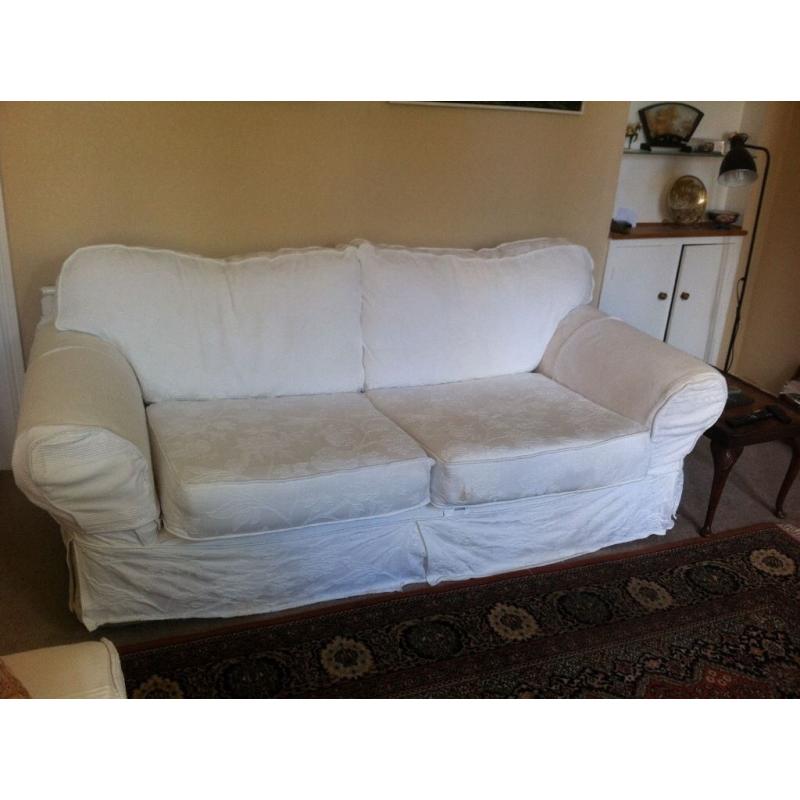 Sofa and 2 armchairs.